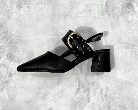 Giày Cao Gót Chính Hãng - Charles & Keith Studde Buckeled Slingback - Ck1-60580246-01