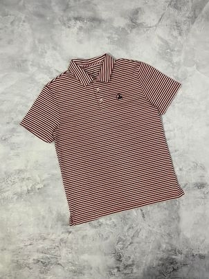 Áo Polo Chính Hãng - Nike Club Moon Star Kẻ Đỏ - CMS-01