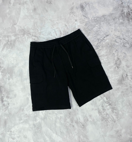 Quần Shorts Chính Hãng - Polham Short Cargo Túi Hộp Khaki 'Black - SPH-010