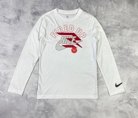 Áo Trẻ Em - Nike Fired Up 'White' - AST-04