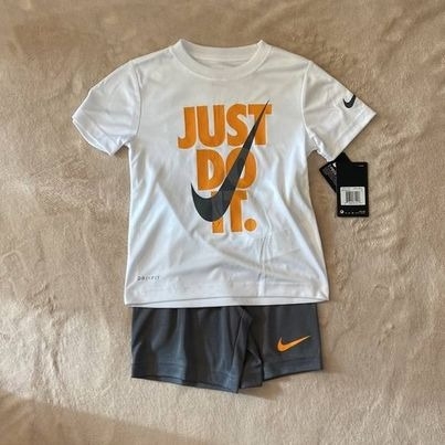 Quần Trẻ Em - Nike Trơn logo Vàng 'Gey' - QST-05
