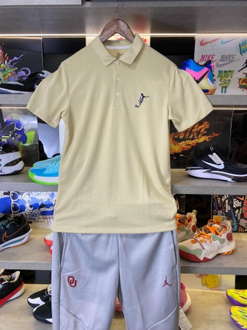 Áo Polo Chính Hãng - Nike Club Logo Football Màu Kem Trứng - CLF-019