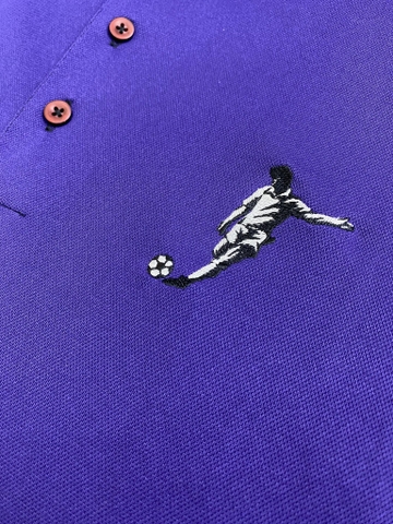 Áo Polo Chính Hãng - Nike Club Logo Football Màu Tím - CLF-016