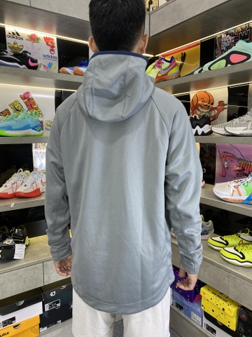 Áo Hoodie Chính Hãng - Jordan Brand Michigan Wolverines Gray Basketball Grey- AHD-023