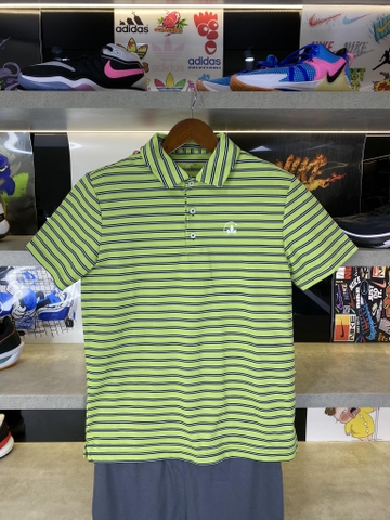 Áo Polo Chính Hãng - Nike Club Moon Star Kẻ Xanh Cốm  - CMS-03