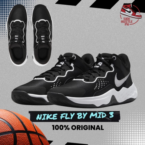 Giày Bóng Rổ Chính Hãng - Nike Fly.By Mid 3 ‘Black White’ - DD9311-003