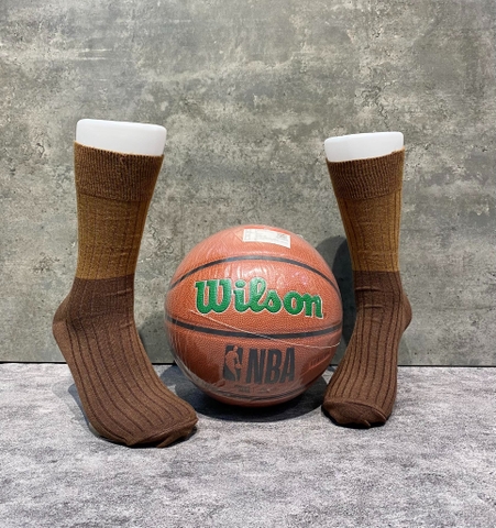 Phụ Kiện Chính Hãng - Tất Uniqlo Heattech Color Block Socks 'Brown' (5 đôi/pack ) - TUQ-009