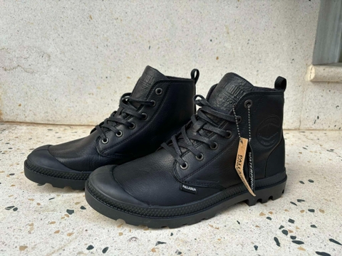 Giày Casual Chính Hãng - Palladium Leather Unisex Boots 'Black' - P02355-222