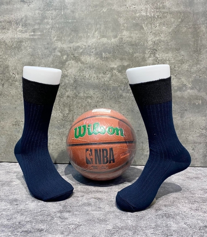 Phụ Kiện Chính Hãng - Tất Uniqlo Heattech Color Block Socks 'Black-Navy' (5 đôi/pack ) - TUQ-010