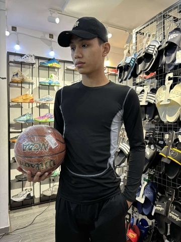 Bộ Thể Thao Chính Hãng - Bộ Pro Combat Training/Gym NANJIREN 3 Món (Set2) Đen Xám - NAN02