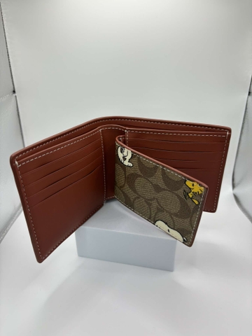 Phụ Kiện Chính Hãng - Sét Ví & Card Holder Coach 2in1 Dog Peanuts ' - VC27