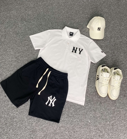QUẦN SHORTS CHÍNH HÃNG - Newera logo NY New York Yankees Black - 12727837