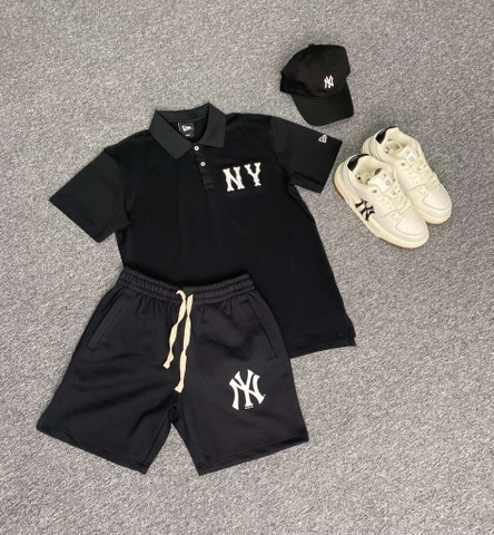 QUẦN SHORTS CHÍNH HÃNG - Newera logo NY New York Yankees Black - 12727837