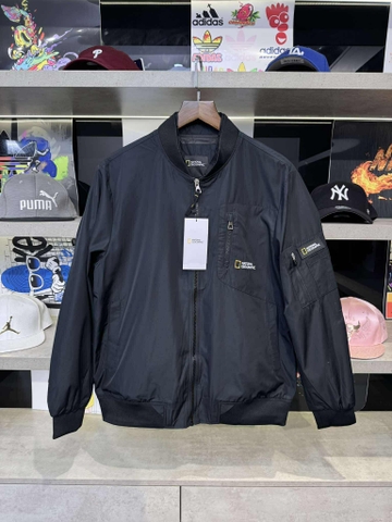 Áo Khoác Chính Hãng - Bomber National Geographic 'Black' - BNK-011