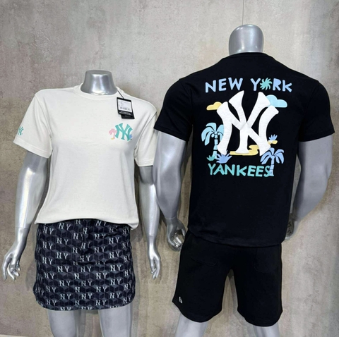 Áo TShirts Chính Hãng - New Era NY Beach Coconut '' Black '' - 13551076