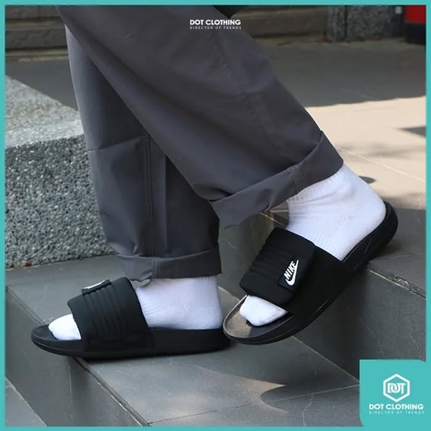 Dép Chính Hãng - Dép Nike Offcourt Adjust Slides '' Black/White '' - DQ9624-001