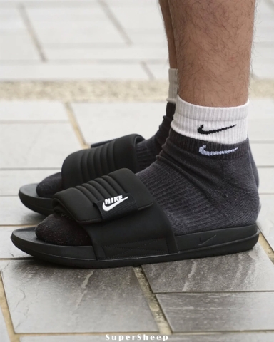 Dép Chính Hãng - Dép Nike Offcourt Adjust Slides '' Black/White '' - DQ9624-001