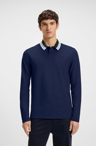 Áo Sweater Chính Hãng - Hugo BOSS Paddy Polo Shirt Long Sleeve ''Navy'' - 50544845-451