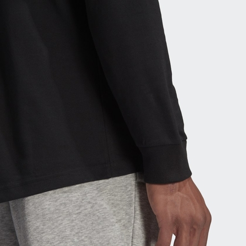 Adidas Men's Essentials Small Logo Pullover Hoodie - 'Black' GK9046