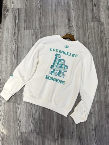Áo Sweater Chính Hãng - Áo MLB LA Logo 'White/Green' - 13465606