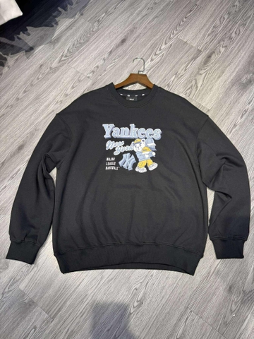 Áo Sweater Chính Hãng - Áo Nỉ Da Cá MLB NY Yankees New York 'Black' - 1335579