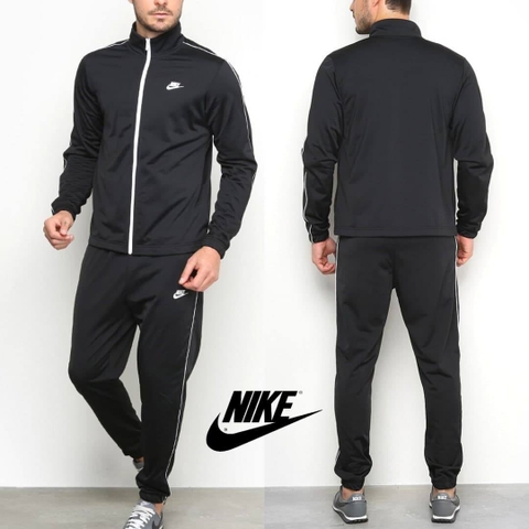 Bộ Thể Thao Chính Hãng - Nike Casual Sports Knit Jacket Long Pants Suit 'Black' - BV3034-010