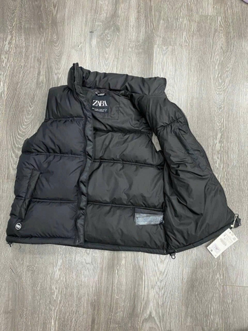 Áo Khoác Chính Hãng - Zara Puffer Vest/Gile 'Black' - 15559