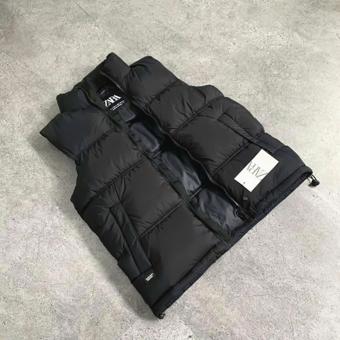 Áo Khoác Chính Hãng - Zara Puffer Vest/Gile 'Black' - 15559