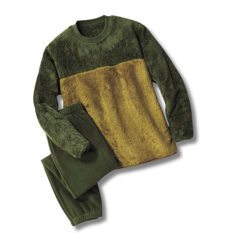 Bộ Thể Thao Chính Hãng - Uniqlo Colorblock Long Sleeve Set '' Green/Yellow '' - UNI460267