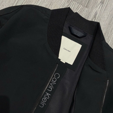 Áo Khoác Chính Hãng - Calvin Klein Men's Lightweight Bomber Jacket ‘Black’ - C24037AZ-BLK