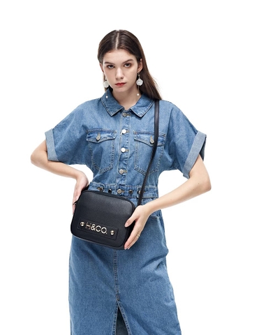 PHỤ KIỆN CHÍNH HÃNG - Túi Nữ H&Co Bolsa Crossbody Para Mujer - 1108451285-Black