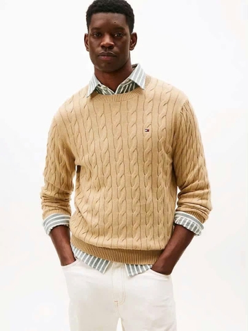 Áo Sweater Chính Hãng - Tommy Hilfiger Men Cable Knit Pullover -  4034175VGR