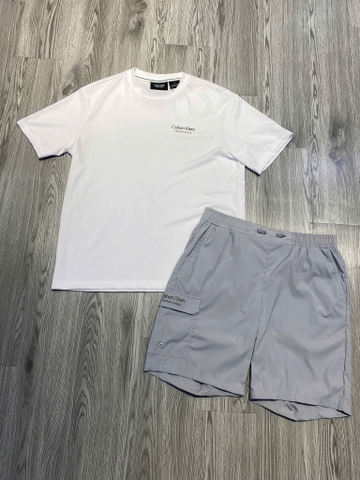 Bộ Thể Thao Hè - Calvin Klein Cargo Shorts And T-Shirt 