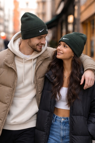 PHỤ KIỆN CHÍNH HÃNG - Mũ Len Nike Beanie 'Grey' - 309-060