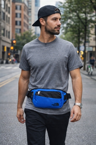 Phụ Kiện Chính Hãng - Túi Chéo Nam/Nữ The North Face Logo Cross Bag Blue - NF0A2UCX-03