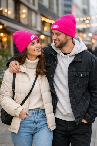 Phụ Kiện Chính Hãng - Mũ Len Nike Beanie 'Pink' - NK0901-147