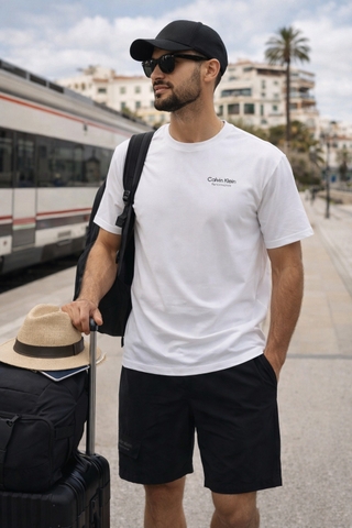 Bộ Thể Thao Hè - Calvin Klein Cargo Shorts And T-Shirt 