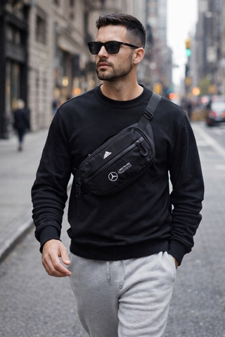 Phụ Kiện Chính Hãng - Túi Chéo Adidas INTELLIGENT PACKING SYSTEM MERCEDES - AMG PETRONAS FORMULA ONE TEAM ''Black '' - KF1776