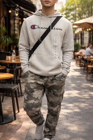 ÁO HOODIE - Champion Grey - HC160-060