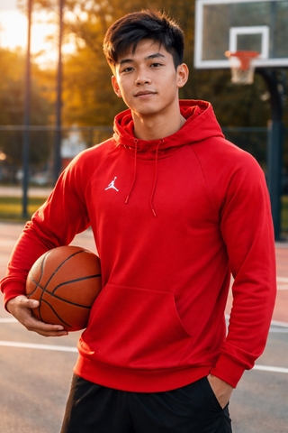 ÁO HOODIE CHÍNH HÃNG - Air Jordan Alpha Therma Pullover Hoodie Red - AR4311-657