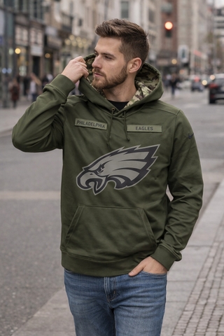 Áo Hoodie - Nike NFL New England Patriots Hoodie 'Olive' - 944248-395