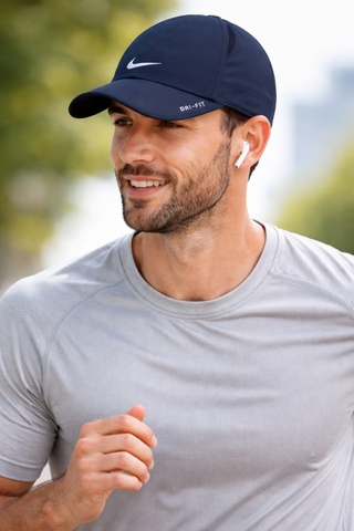 Phụ Kiện Chính Hãng - Mũ Nón Lưỡi Trai Nike Dri-Fit Featherlight 'Navy' - 595510-451