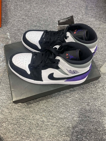 Giày Casual Chính Hãng - Nike Air Jordan 1 Mid SE ‘Varsity Purple’ - 852542-105