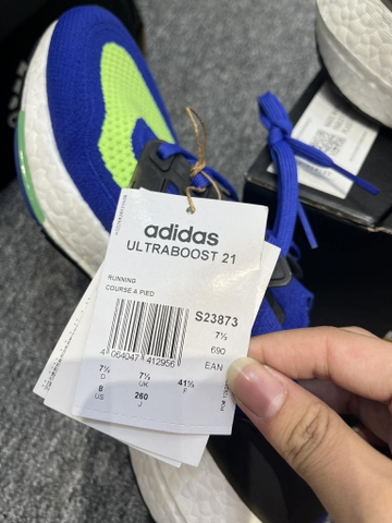 Giày Casual Chính Hãng - Adidas Ultraboost 21 'Sonic Ink Screaming Green' - S23873