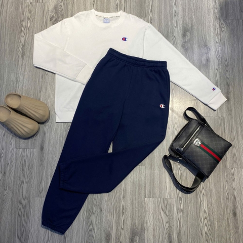 Quần Dài Chính Hãng - Quần Nỉ Bông Champion 'Navy' - GF07-796
