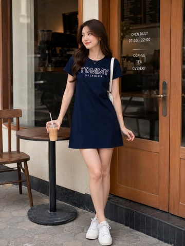 Váy Nữ Chính Hãng - Tommy Hilfiger Regular Mini Corporate T-Shirt 