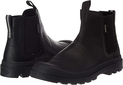 Giày Casual Chính Hãng - Palladium Men's Pampa Chelsea Leather Boot 'Black' -  B0881QCGBV