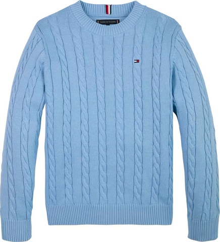 Áo Sweater Chính Hãng - Tommy Hilfiger Pullover Sweater Cloudy Blue - 4034175VAR