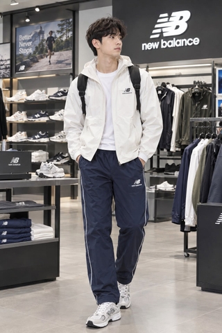 Quần Dài Chính Hãng - New Balance Trackside Woven Pant Navy - NB6208UF