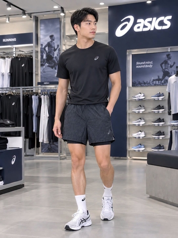 Quần Short Chính Hãng - Asics Running Men's 2in1 5inh' - ASGrey50873